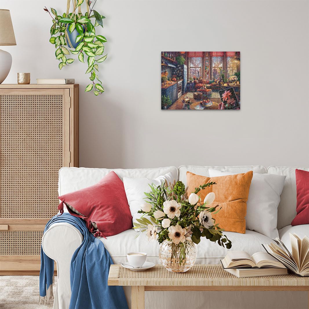 Ravensburger Cozy Boho Studio Puzzle - Large Format 500 Piece Jigsaw | Vibrant, Glare-Free Imagery | Perfect Interlocking Fit | Ideal For Adults And Kids
