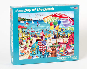 Vermont Christmas Company Day at The Beach Jigsaw Puzzle 1000 Piece