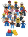 Kids Toys People Figures for Kids - Preschool Toys Building Blocks People Set for Kids - Compatible with Major Brands Building B