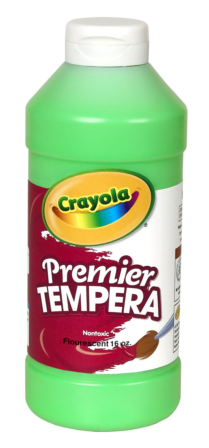 Crayola Neon Tempera Paint, Green Kids Paint, 16 Ounce Squeeze Bottle