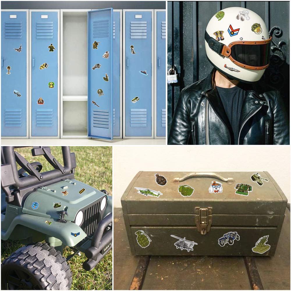 Military Stickers And Decals Army Stickers Military Helmet Stickers Tactical Stickers For Hard Hat Waterproof Stickers(50 Pcs)