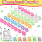 Chitidr 50 Pcs Luminous Mini Resin Frog 7 Colors Little Small Frogs Glow in The Dark Tiny Resin Frog Figures Bulk for Dollhouse
