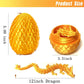 3D Printed Dragon Fidget Toys,12Inch Flexible Dragon Toy 3D Printed Dragon Eggs With Dragon Inside,Easter Egg Fillers,Easter Bas