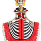 Dod Red Senorita Mexican Traditional Skeleton Sculpture
