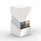 Ultimate Guard Boulder Solid 100+, Deck Case For 100 Double-Sleeved Tcg Cards, White, Secure & Durable Storage For Trading Card Games, No Transparency