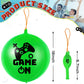 32 Pcs Video Game Punch Balloons Pixelated Punch Ball Pixel Video Game Balloons Latex Balls Toys For Birthday Party Favors Supplies, Goodie Bag Filler(Green, Black)