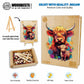 Woodbests Wooden Puzzle For Adults, Highland Cattle Family Puzzle (M, 170Pcs, 9.2'X11.4') Beautiful Wooden Box, Wooden Jigsaw Puzzles Unique Shape, Birthday Gifts For Adults And Kids Family Game