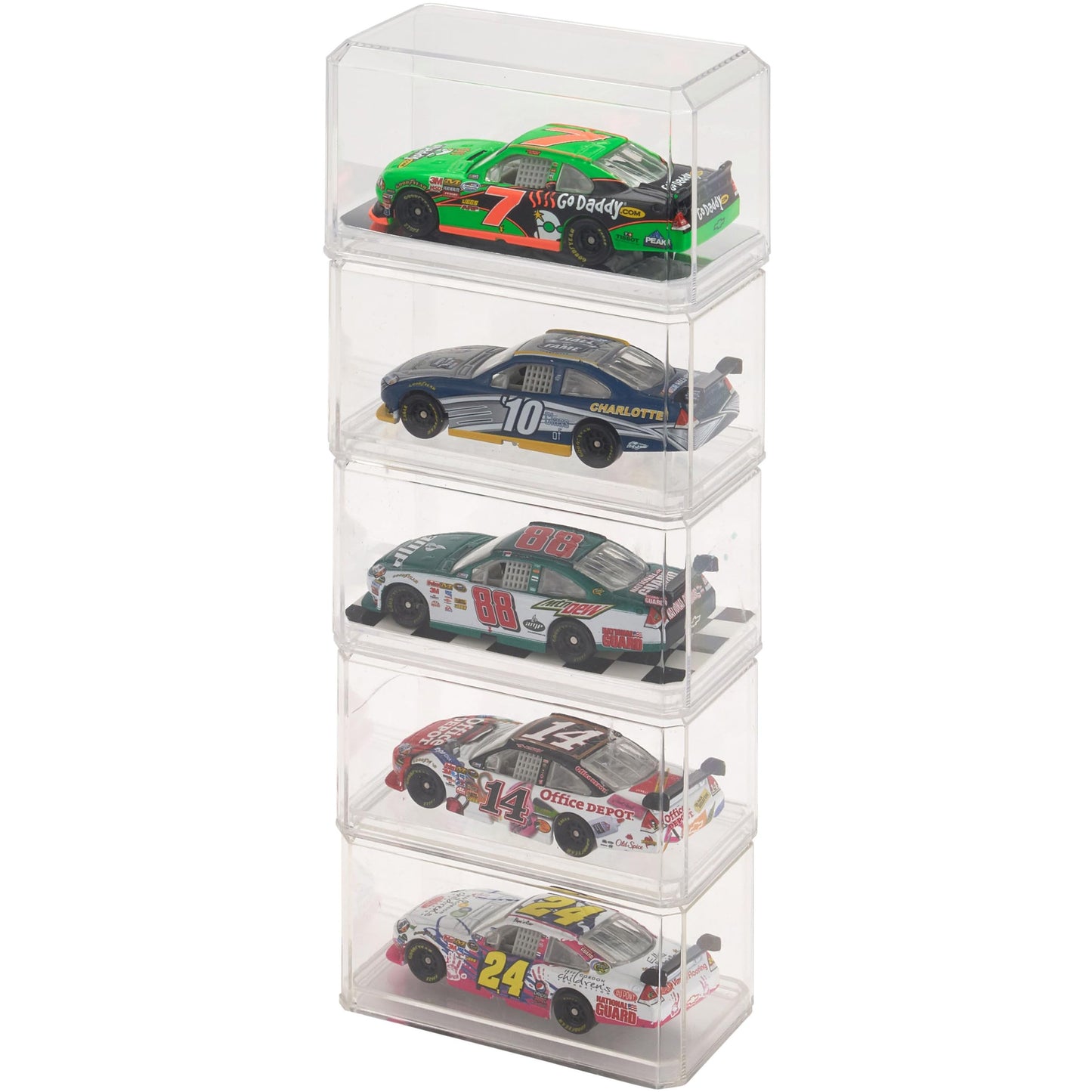 Pioneer Plastics 164C Clear Plastic Display Case For 1:64 Scale Cars, 3.5'' W X 1.625'' D X 1.75'' H (Mailer Box)