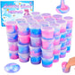 60 Pack Galaxy Slime Kit  Mess Free  Non Sticky  Mermaid Themed Slime for Stress Relief  enhanced Classroom Rewards  Birthday Gifts  Christmas Stocking Stuffers  Putty Toy for Kids