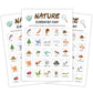 Ltazhyi Nature Scavenger Hunt Cards Set Of 30 Pcs, Nature Treasure Hunt Game For Family Friends, Outdoor Holiday Party Game Find
