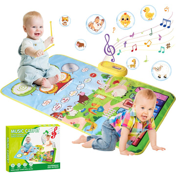Toddler Toys For 1 2 3 Year Old Boy Toys For Ages 0-2, Piano Mat Baby Toys Gifts For 1 2 3 Year Old Boys Birthday Gift Sensory T