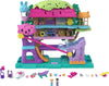 Polly Pocket Doll House Playset with 2 Micro Dolls, Toy Car & 15+ Accessories, Multicolor, H32.38cm, Model HHJ06