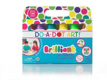 Do A Dot Art! Brilliant Colors 6 Pack Washable Paint Dot Markers Daubers for Children, The Original Dot Art Marker, Made in the 
