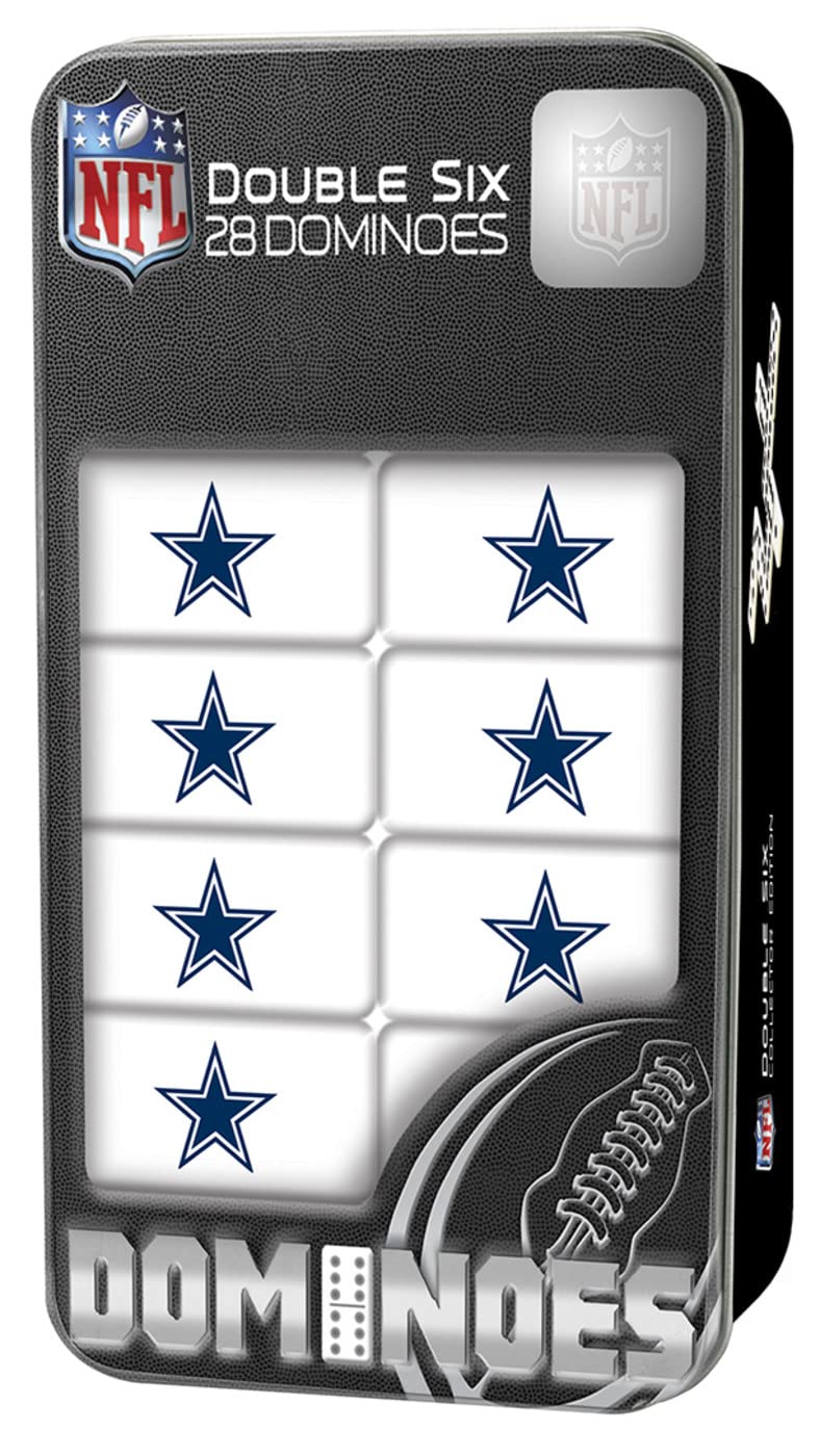 Masterpieces Nfl Dallas Cowboys Collector Edition Double Six Dominoes
