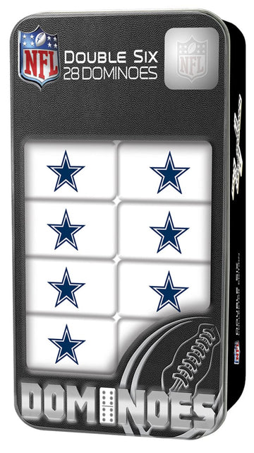 Masterpieces Nfl Dallas Cowboys Collector Edition Double Six Dominoes