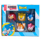 Sonic The Hedgehog Squishme Series 1 Collectors Box 6-Pack: Stress Relief Toy, Party Favor & Fidget Toys For Kids - Entire Series 1 Set W/Sonic Figures, And Squishies