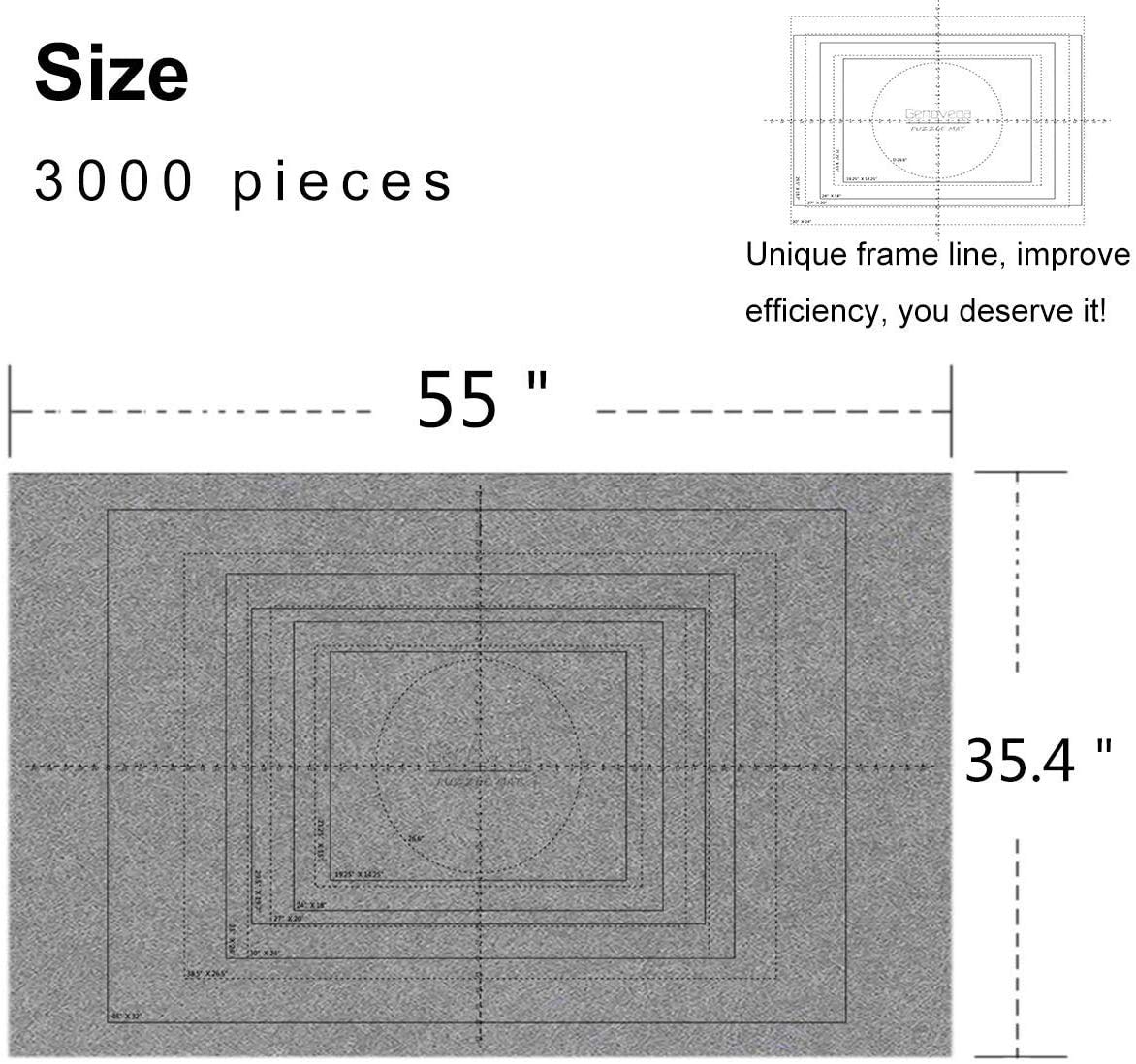 Jigsaw Puzzle Mat Roll Up - 3000 Pieces Large Puzzles Saver Board For Adults Kids