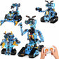 zinat 4in1 STEM Robot Building Kit with Remote Control, Multiple Robot Designs, Educational DIY Blocks Toy, Birthday for Kids 