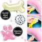 46 Pcs Dog Themed Balloon Decoration Set With Paw Print And Bone Balloons Birthday Party Supplies(Lovely Colors)