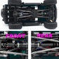 MOHERO 2Pcs Steel RC Drive Shaft Front Rear Center Driveshafts Set for 1/18 TRX4M Bronco Defender RC Crawler Car Upgrade