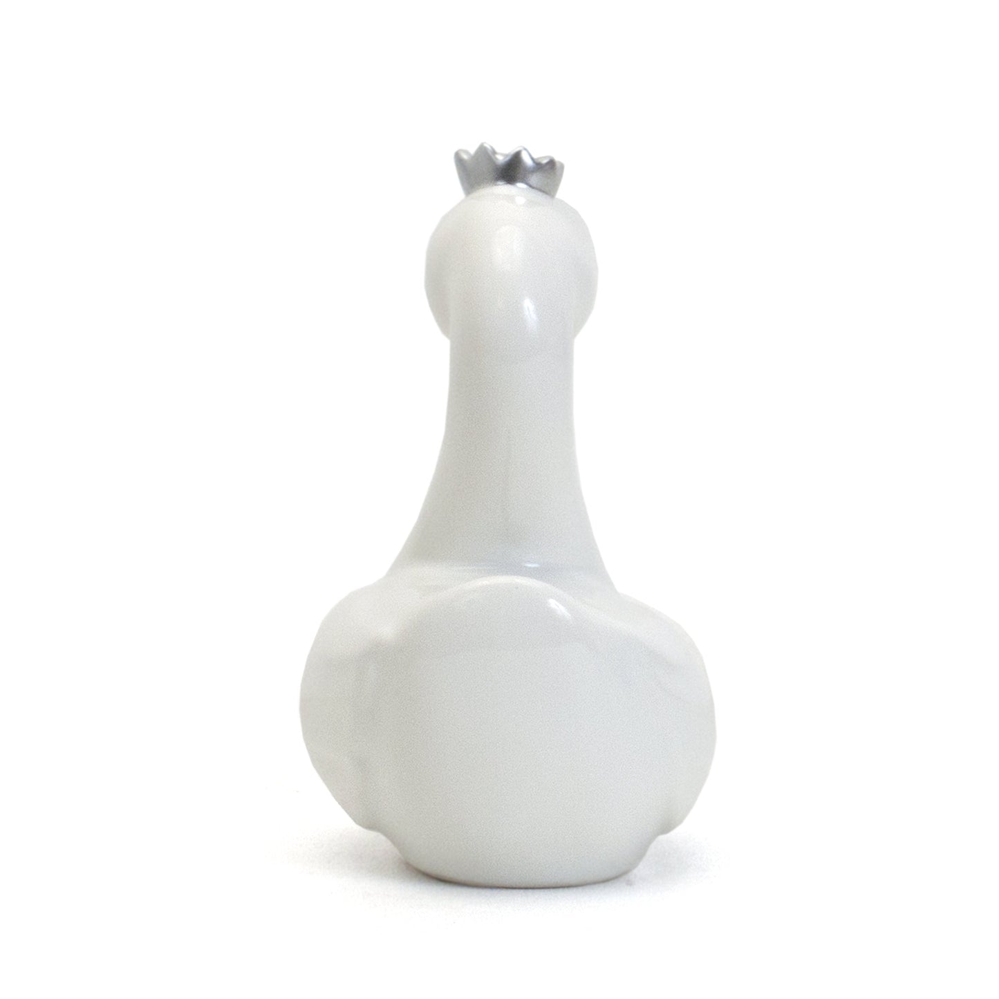 Child To Cherish Ceramic Swan Piggy Bank (Silver)