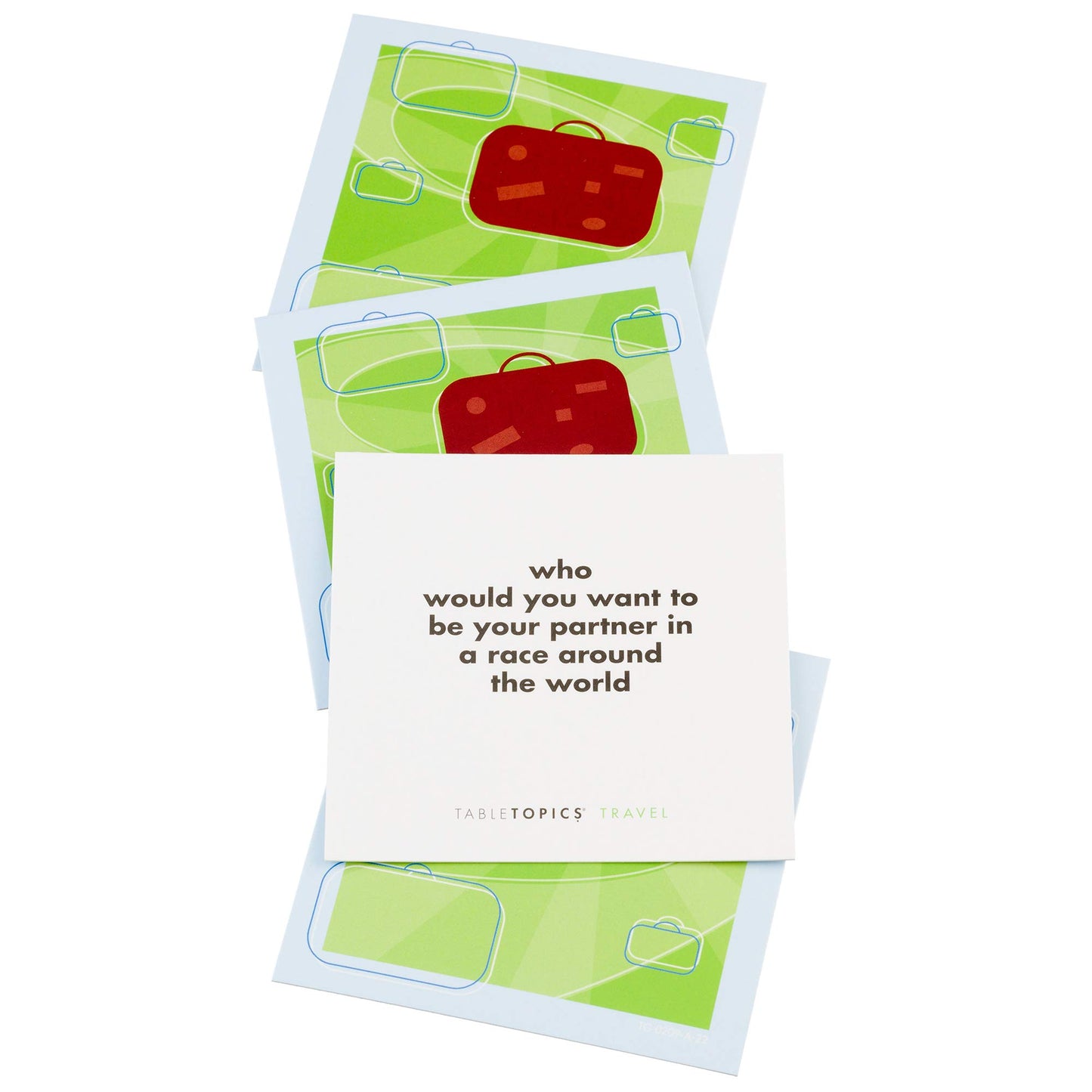 TableTopics Travel to Go Question Card Game - 40 Conversation Starter Cards About Travel  Vacations  Roadtrip Essentials for Friends  mature-themed Car Game