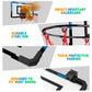 Loiley Basketball Hoop Indoor For Kids Adults With Scorer With 2 Scoring Methods, Door Room Basketball Mini Hoop With 3 Batterie