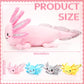 Aoriher 5 Pcs Axolotl Plush Set - 24 Inch Mommy & 4 Cute Baby Plushies, Soft Cotton Cuddly Toy, Pink, Ideal for Kids' Gifts & Parties