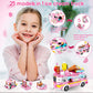 Vatos Girls Building Blocks Toys - 553 Pieces Ice Cream Truck Set Toys for Girls 25 Models Pink Building Bricks Toys STEM Toys V