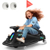 360 Degrees Rotating Ride On Drift Car And 2 Replacement Universal Wheels, 24V Electric Drifting Go Kart For Kids W/Brushless Mo