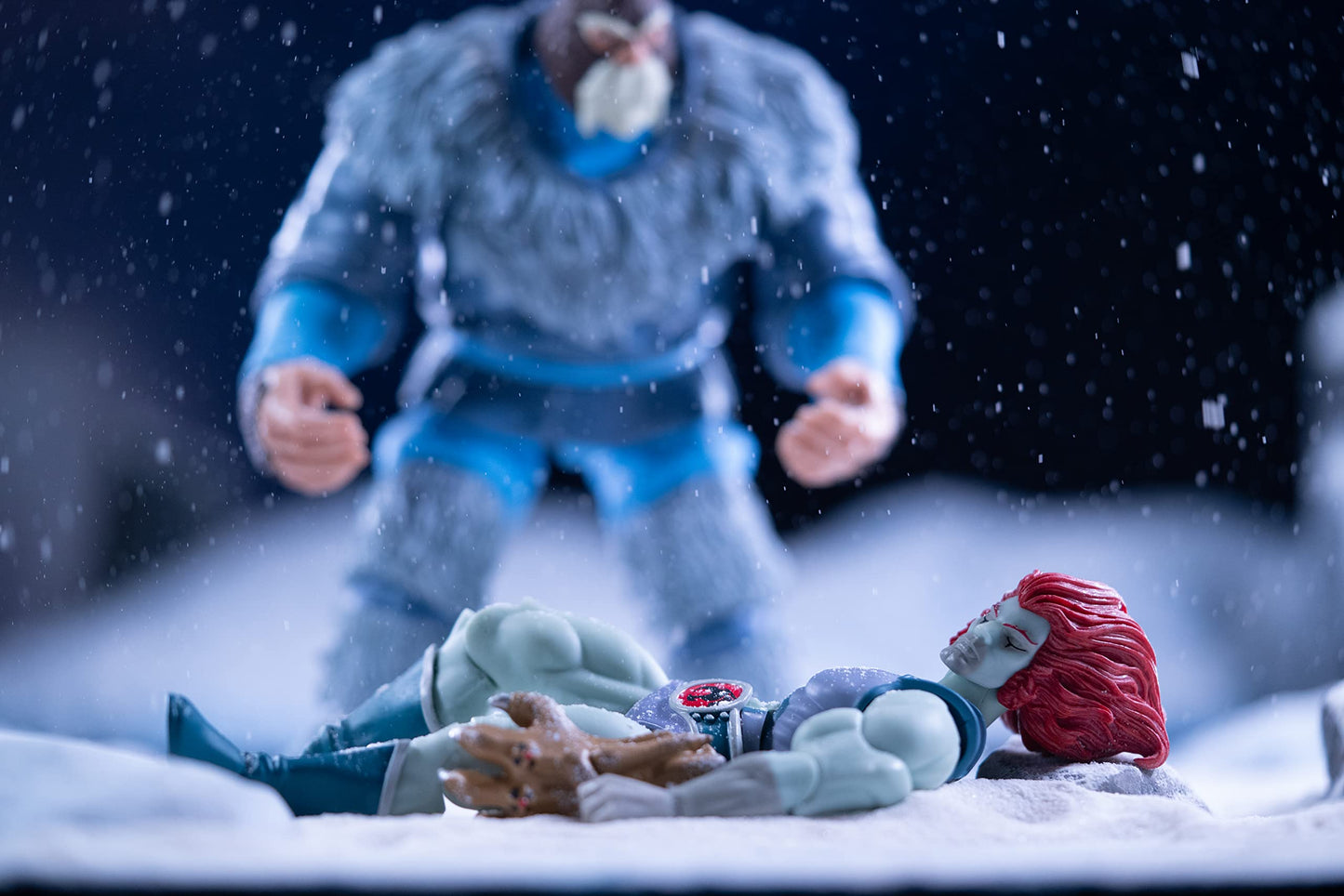 Super7 Ultimates! Thundercats Lion-O (Hook Mountain Ice) - 7' Thundercats Action Figure With Accessories Classic Cartoon Collectibles And Retro Toys