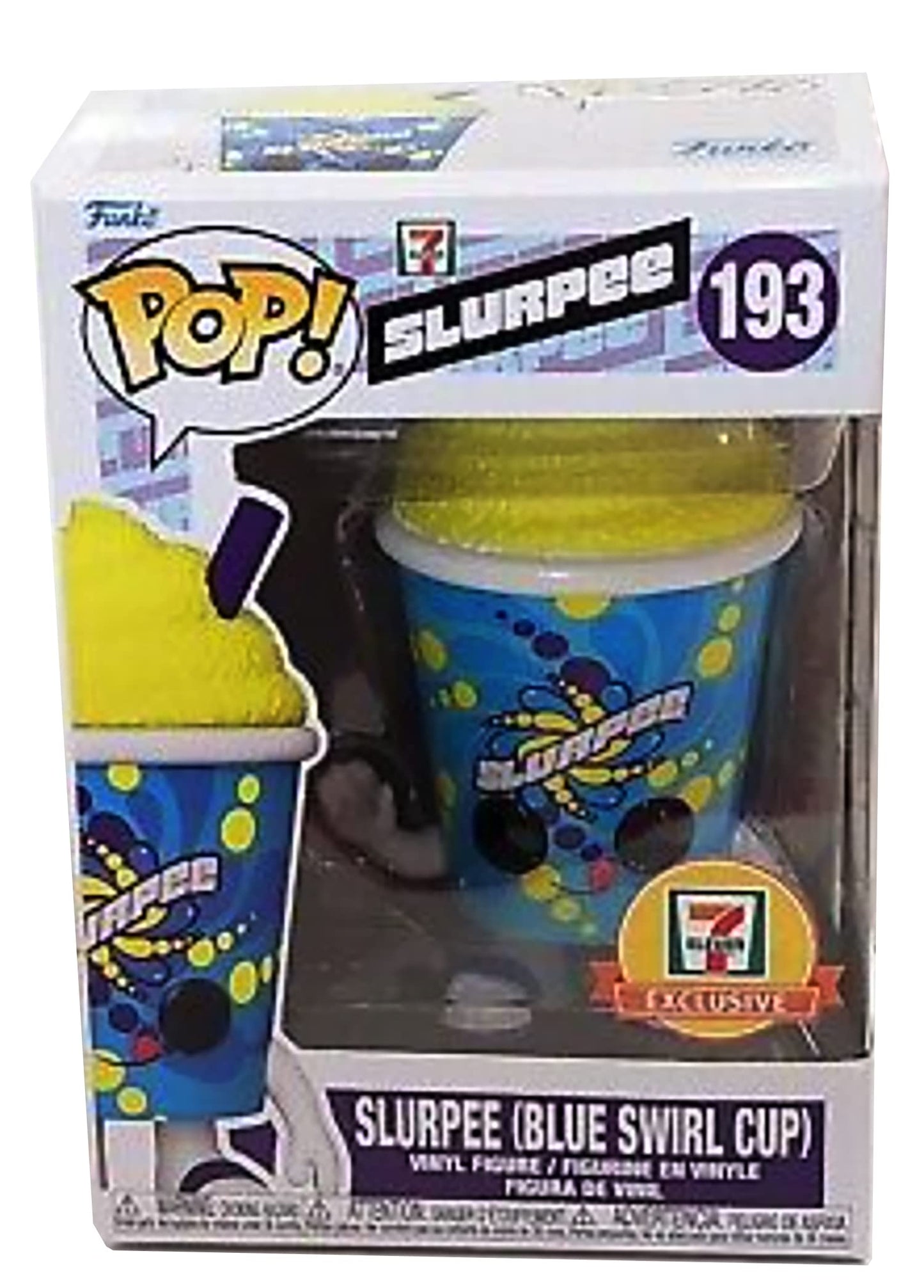 Funko Pop Slurpee Blue Swirl Cup 193 Exclusive 7-Eleven 2022 - Plastic Collectible