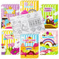 ANGOLIO 24Pcs Candyland Kids Coloring Books Bulk Coloring Activity Books, Color Your Own Candy Land DIY Carfts for Boys Girls, E