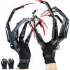 Halloween Articulated Fingers With Fingernails, Upgrade 3D Long Claw Hands With Gloves Skeleton Articulated Finger Extensions Fo