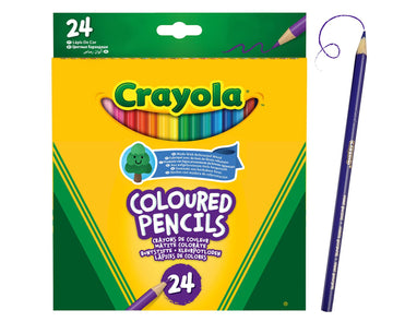 Crayola Colouring Pencils - Assorted Colours (Pack Of 24) | A Must-Have For All Kids Arts & Crafts Sets | Ideal For Kids Aged 3+