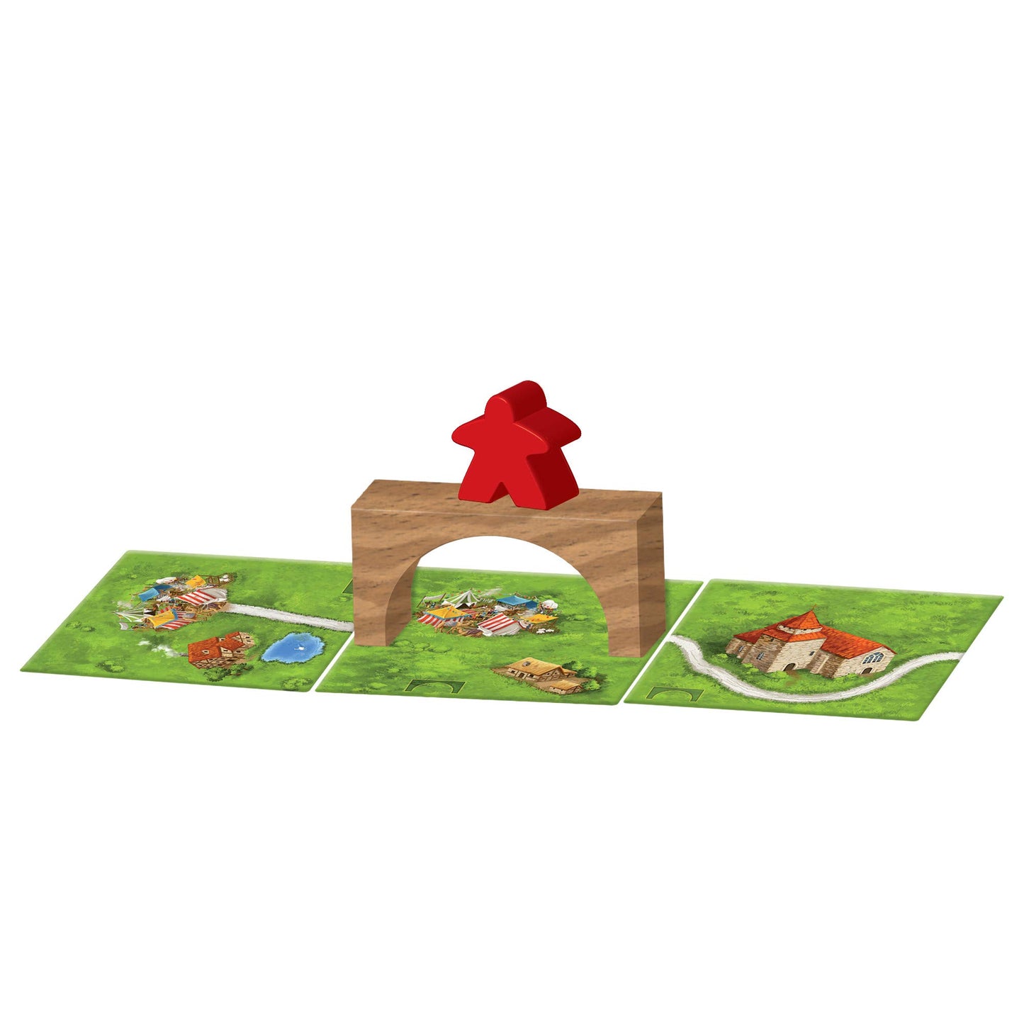 Carcassonne Bridges, Castles & Bazaars Board Game Expansion - New Paths And Auctions Await! Medieval Strategy Game For Kids And