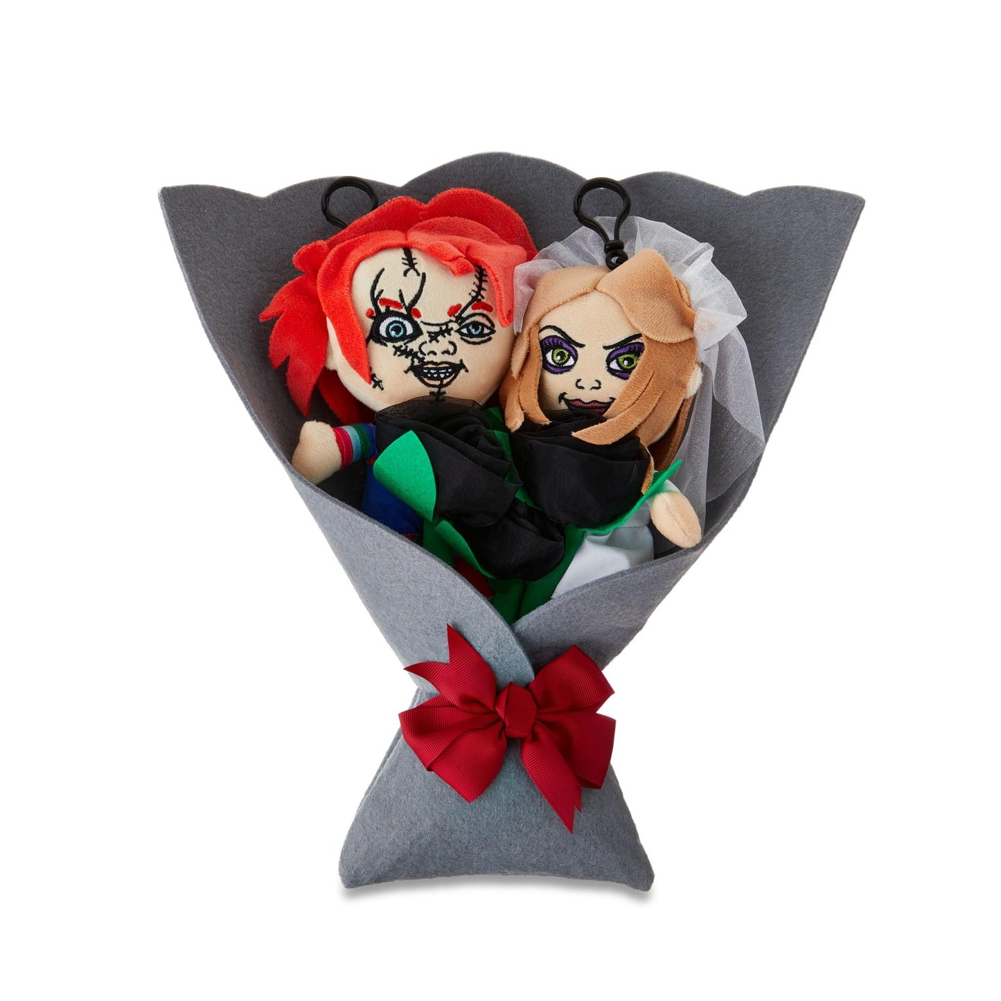 Ruz Valentine'S Day Plush Bouquet With Chucky & Tiffany Characters