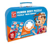 Hape Human Body Puzzle | 60 Oversized Pieces Educational Anatomy Jigsaw, Wooden Organs, For Children 4+ Years