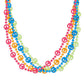 Blinkee Peace Sign Bead Necklace Assorted Pack Of 12