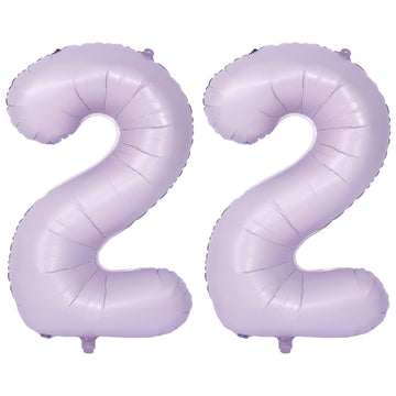 40 In Matte Purple Number Balloons Helium Foil Mylar Balloon Birthday Party Banquet Decoration Digital 22