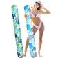 Soulchen 2 Pack Inflatable Pool Noodles Soft Fabric Covered 54'' Large Swim Noodles for mature-themeds Hawaii Tropical Palm Leaves enhanced Buoyancy for Pool Swimming Floating Beach Party Decor (Cool-Toned)