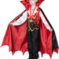 Spooktacular Creations Child Vampire Costume For Boy, Scary Halloween Red Vampire Costume For Kids Dress Up-S(5-7Yr)