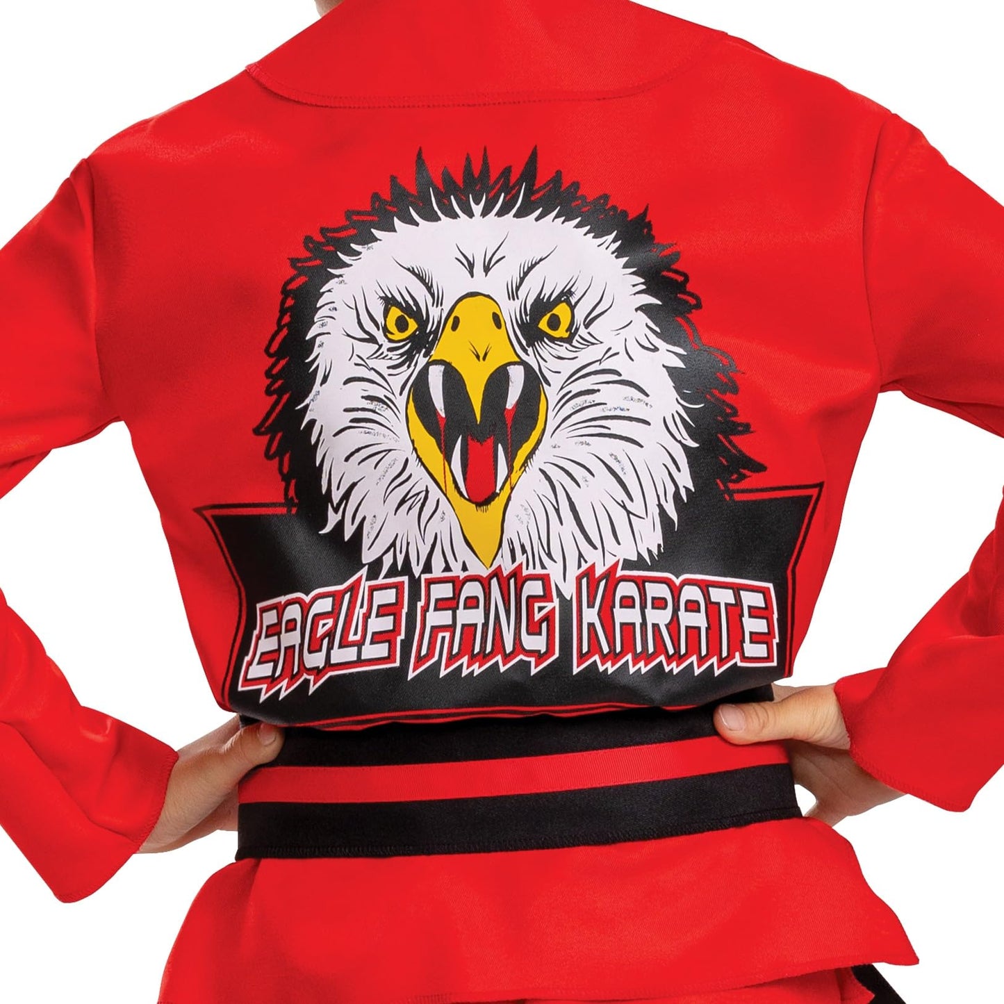 Disguise Cobra Kai Eagle Fang Kids Costume  Official Cobra Kai Cosutme Gi with Belt and Pants  Child Size (4-6)