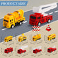 HSMQ 8 Pack Pull Back Cars Vehicle Toys Set, Fire Truck Construction Truck Model for Kids Boys Girls Toddler, Mini Pull Back Veh