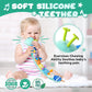 Awotoy Baby Toys 0 To 12 Months, Musical Stuffed Animal Activity Soft Toys With Multi-Sensory Crinkle, Rattle And Textures, Infant Tummy Time Toys For Newborn Boys Girls, Caterpillar, Blue