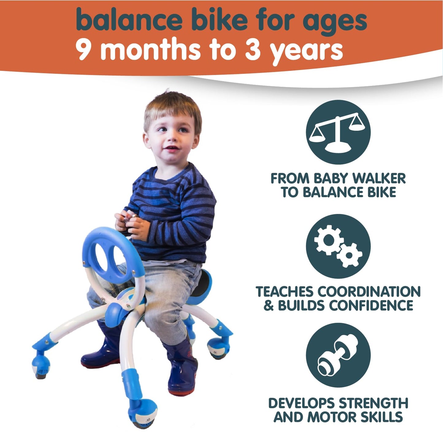 YBIKE USA Pewi advanced Blue  for Kids