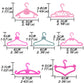 Bjdbus 80 Pcs Plastic Hangers Accessories For 11.5 Inch Doll Clothes Gown Dress Outfit