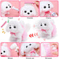 Golray Dog Toys For Kids Girls, Stroller & Electronic Interactive Stuffed Dog Plush Can Walk Bark, 10 Pcs Toddler Girl Toy Dog Puppy Pet Care Pretend Play Set, Birthday Gifts For Little Girl 3 4 5 6 7