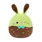 Squishmallows Original 12In Buster The Chocolate-Dipped Green Bunny Holding Chocolate Bunny - Official Jazwares Easter Plush (Me