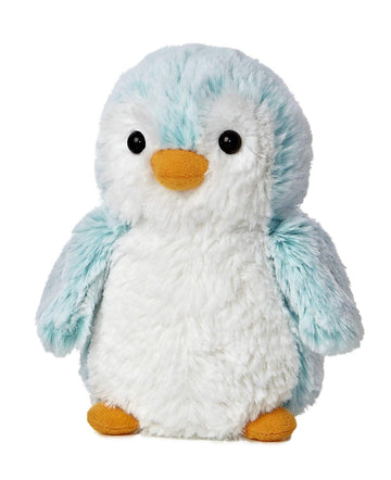 Aurora® Playful Pompom Penguin™ Brights Stuffed Animal - Vibrant Companions - Endless Fun - Blue 6 Inches